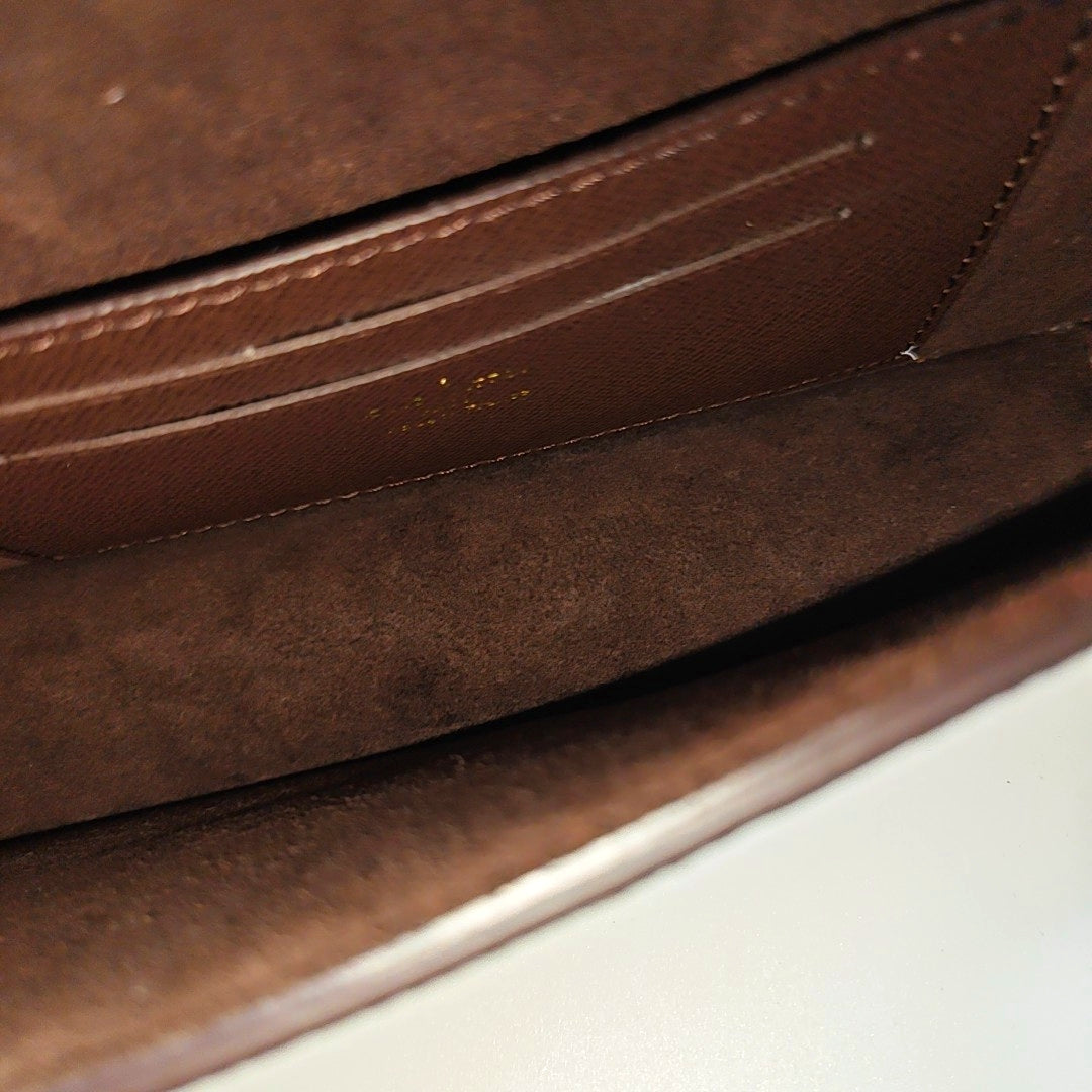 Lily Monogram Coated Canvas Brown