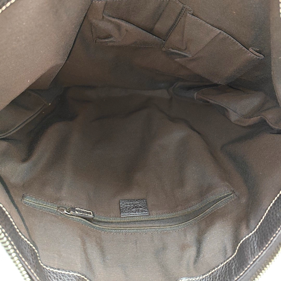 Monogram Coated Canvas Tote Bag Beige
