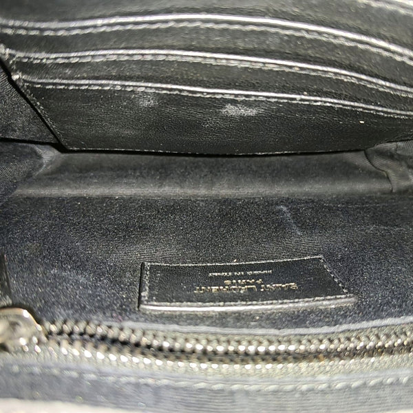 NIKI Mini Chevron Calfskin Gray