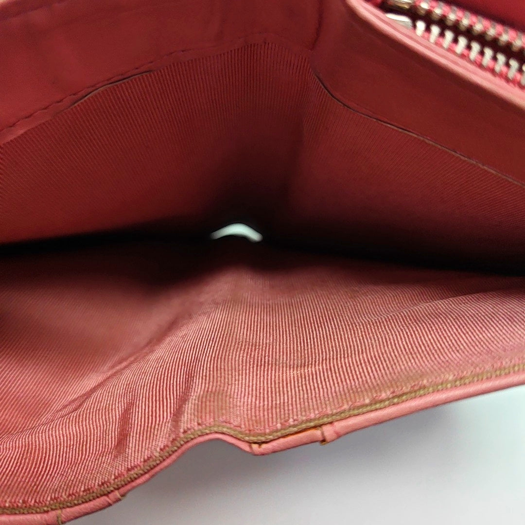 Quilted Lambskin Wallet Pink
