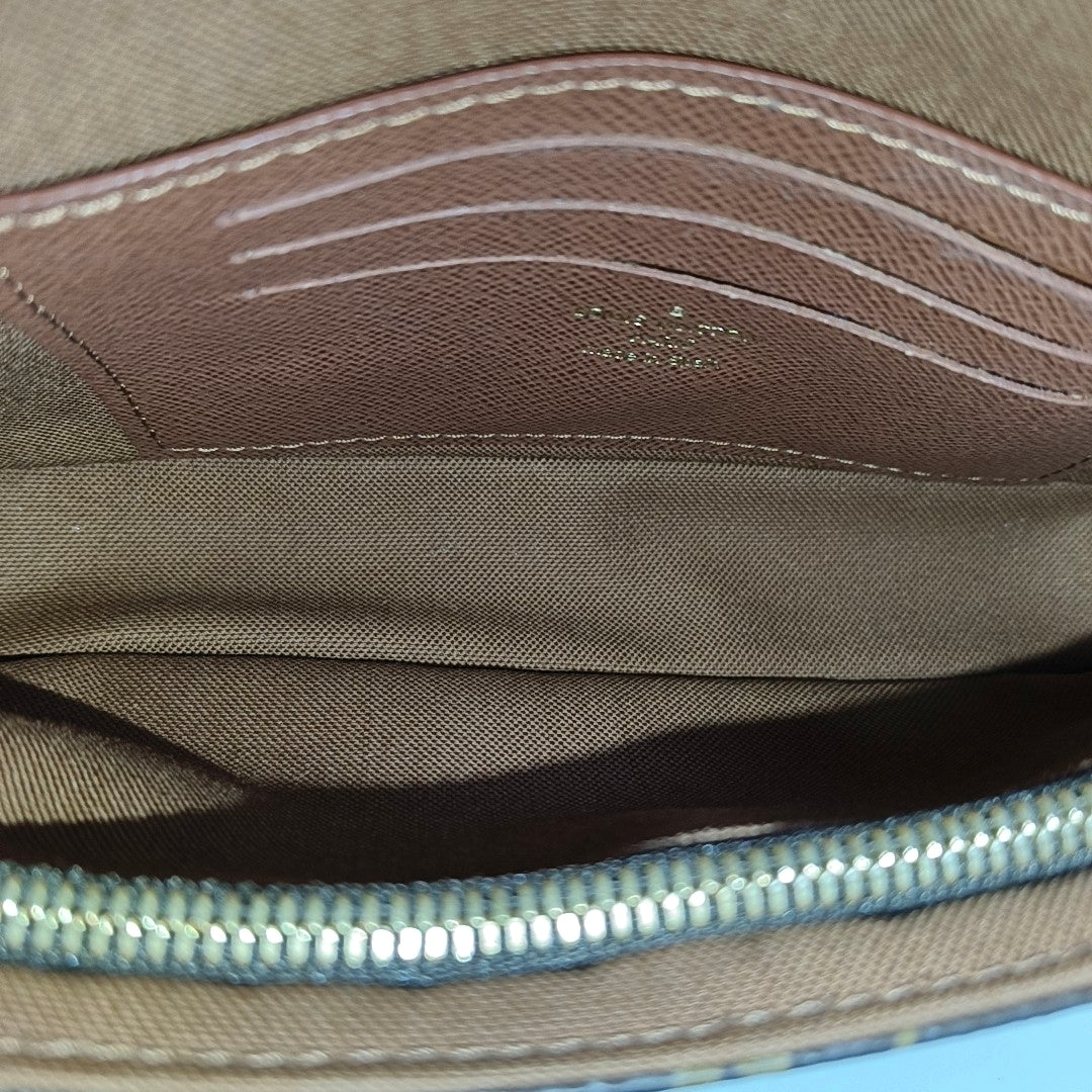 IVY Monogram Coated Canvas Brown