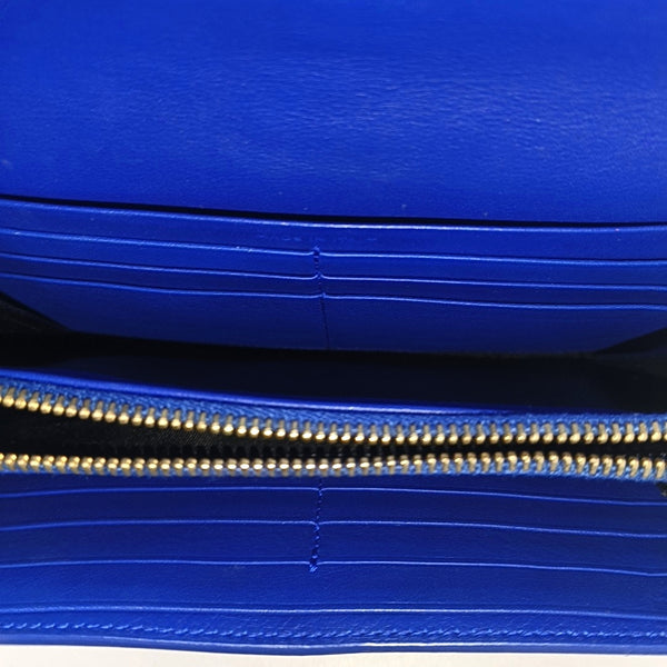 Calfskin Wallet Blue
