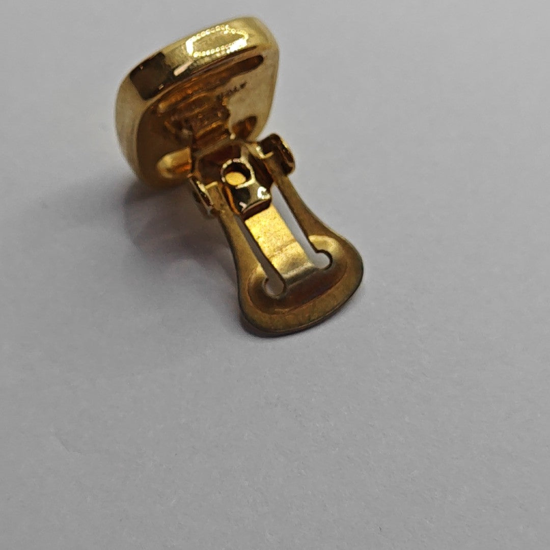 Metal Gold Clip On Earrings