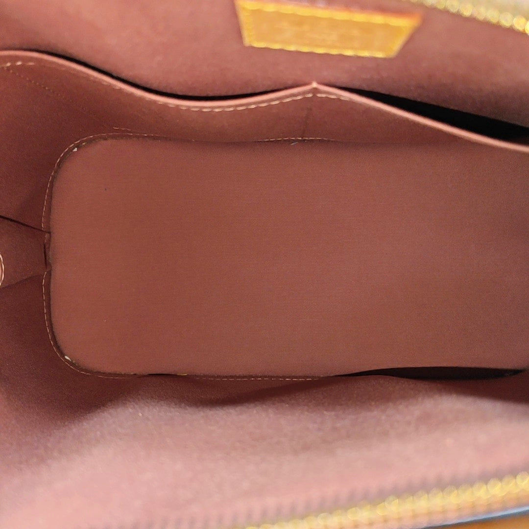ALMA PM Monogram Patent Leather Brown