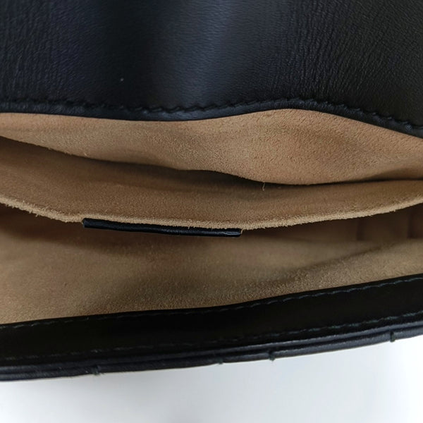 GG Marmont Small Quilted Calfskin Black