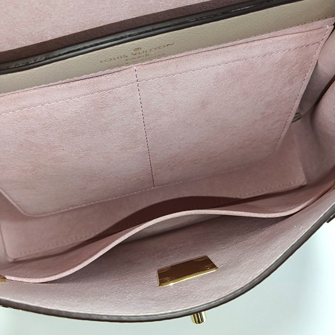 Calfskin Shoulder Bag Beige