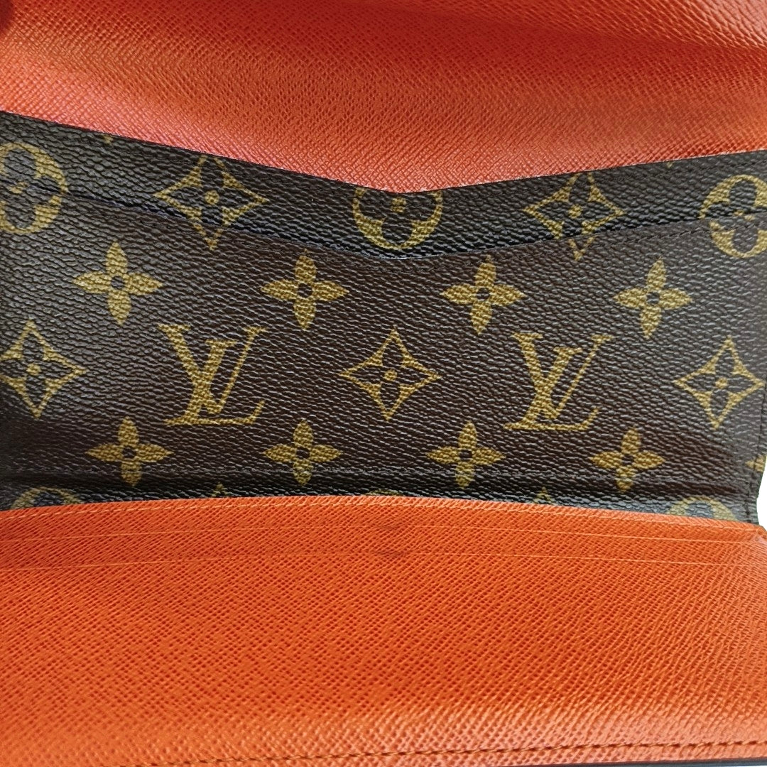 JOSÉPHINE Monogram Coated Canvas Brown Wallet