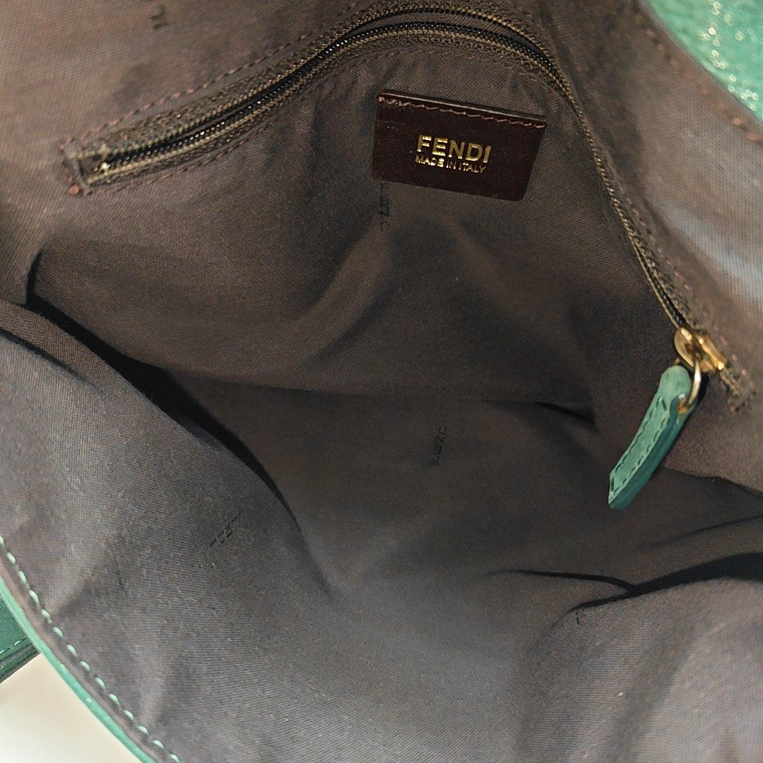 Calfskin Shoulder Bag Green