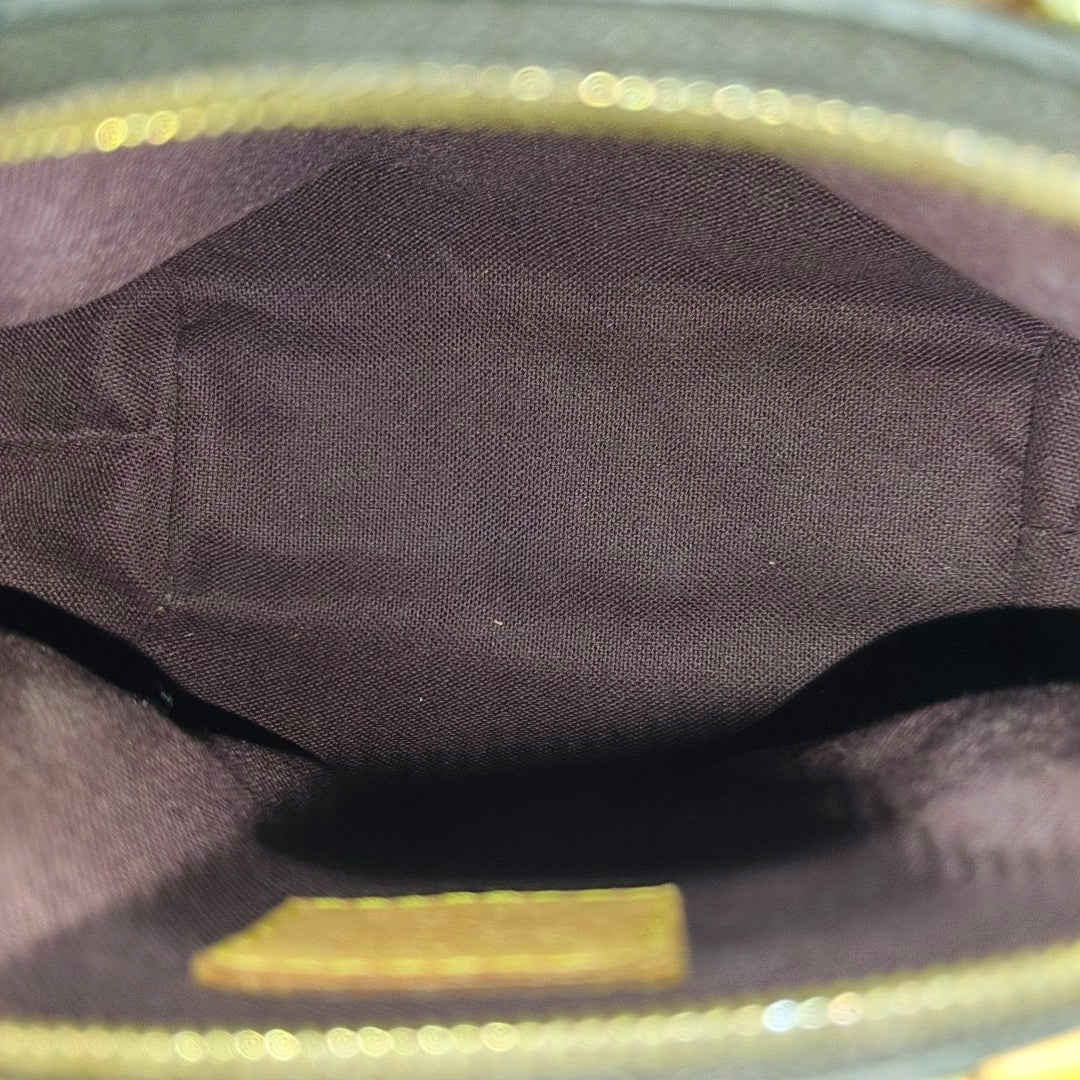 TURENNE Nano Monogram Coated Canvas Brown