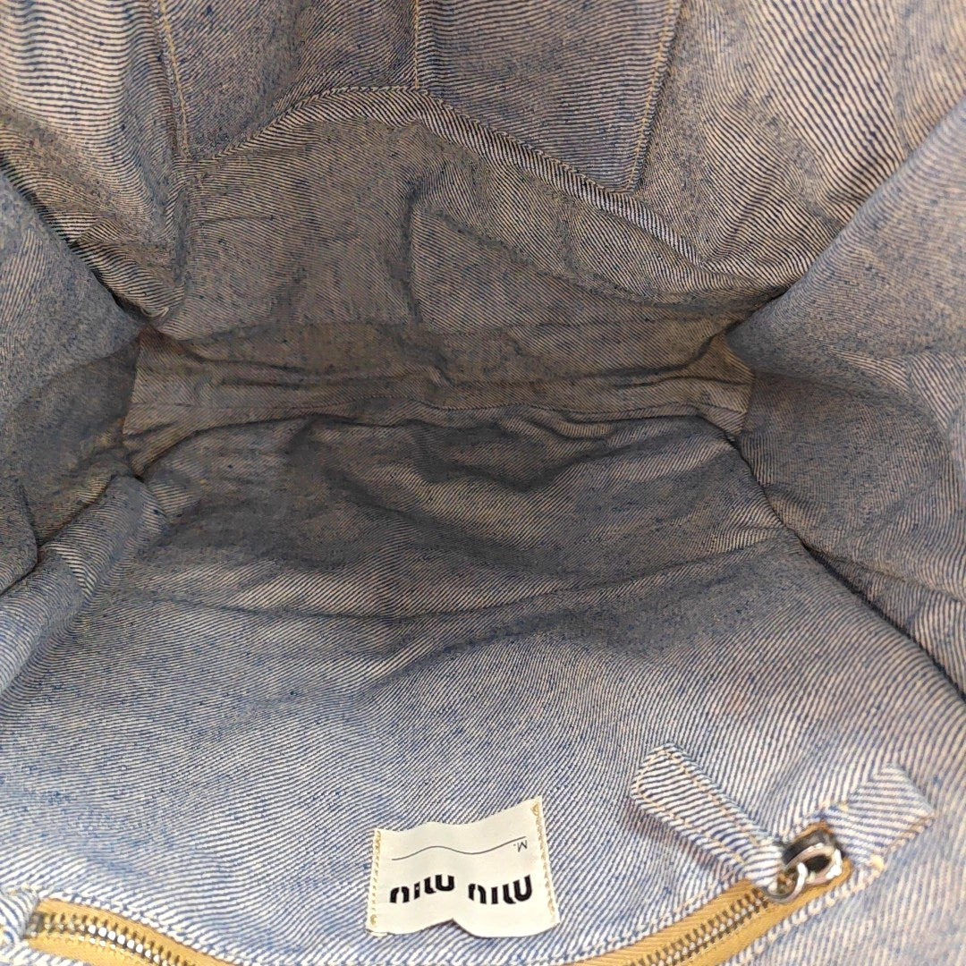 Canvas Top Handle Bag Blue