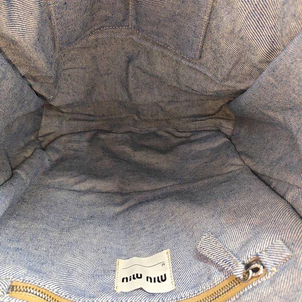Canvas Top Handle Bag Blue