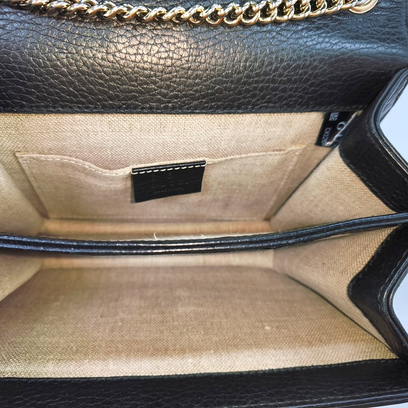 Interlocking G Small Calfskin Black