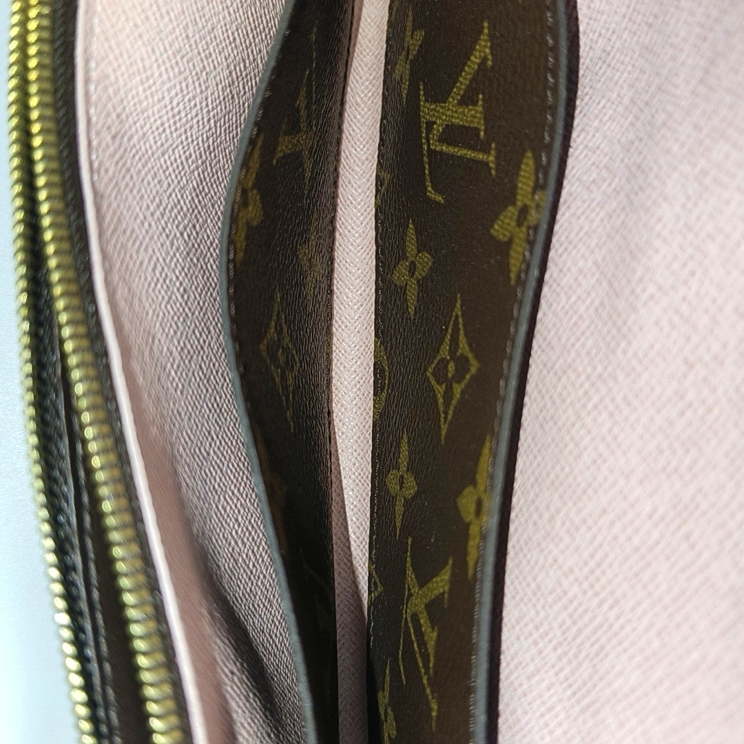 EMILIE Monogram Coated Canvas Brown Wallet