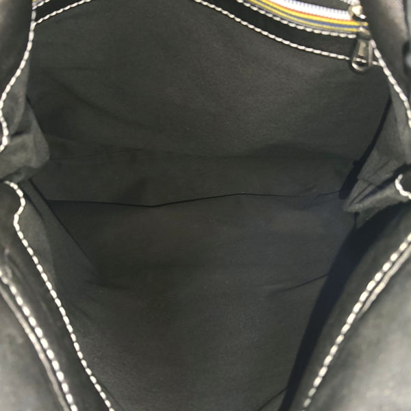 Lambskin Top Handle Bag Black