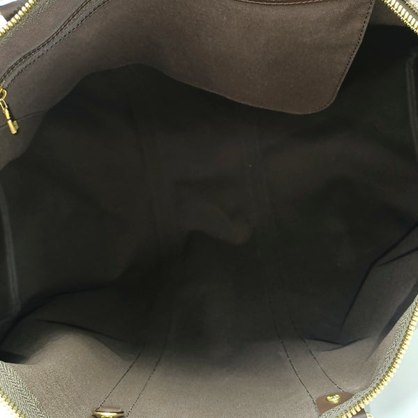 Authenticated pre-owned  KEEPALL 55 Coated Canvas Brown - Shoulder Bag at Looply