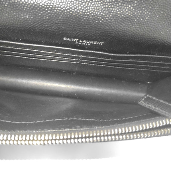MONOGRAM Chevron Calfskin Black