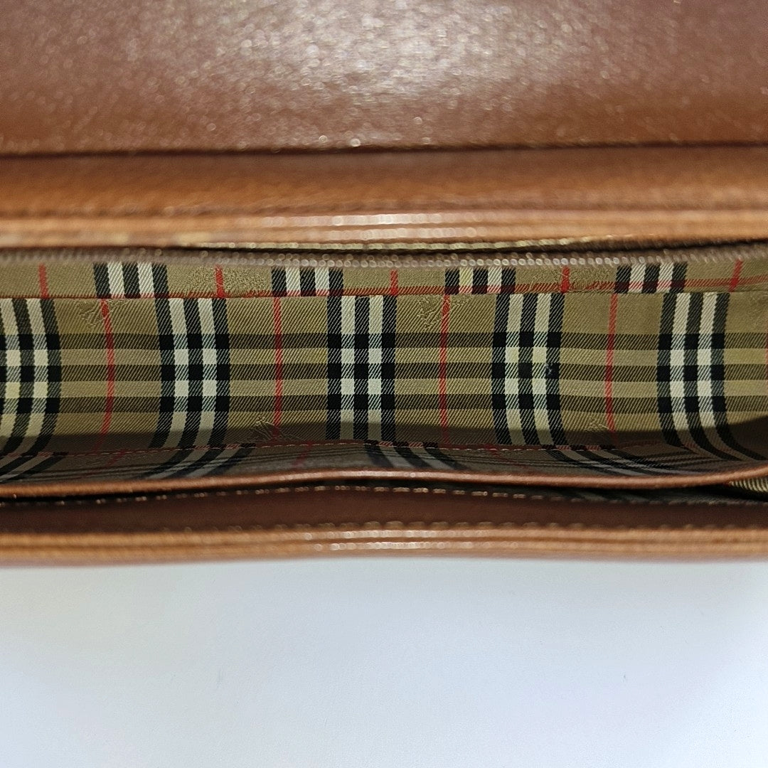Calfskin Shoulder Bag Brown