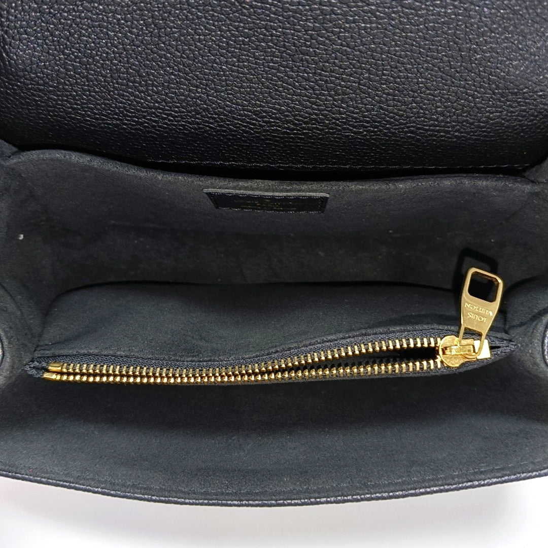 MÉTIS EAST WEST Monogram Calfskin Black