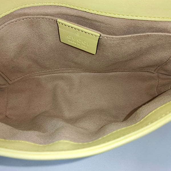 GG Marmont Small Quilted Calfskin Yellow