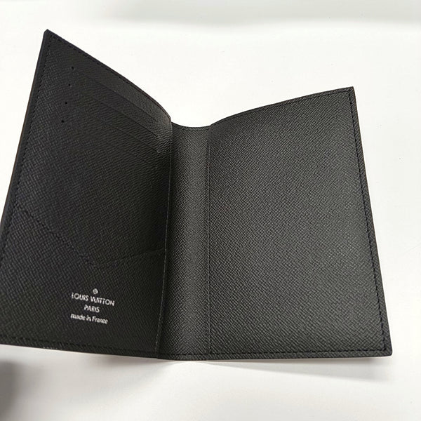 Monogram Coated Canvas Card Holder Gray