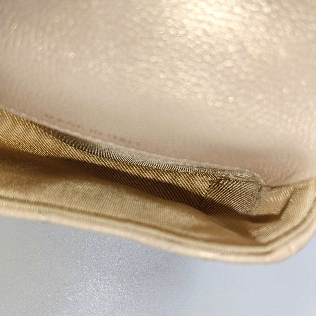 Small Quilted Grained Calfskin Pink