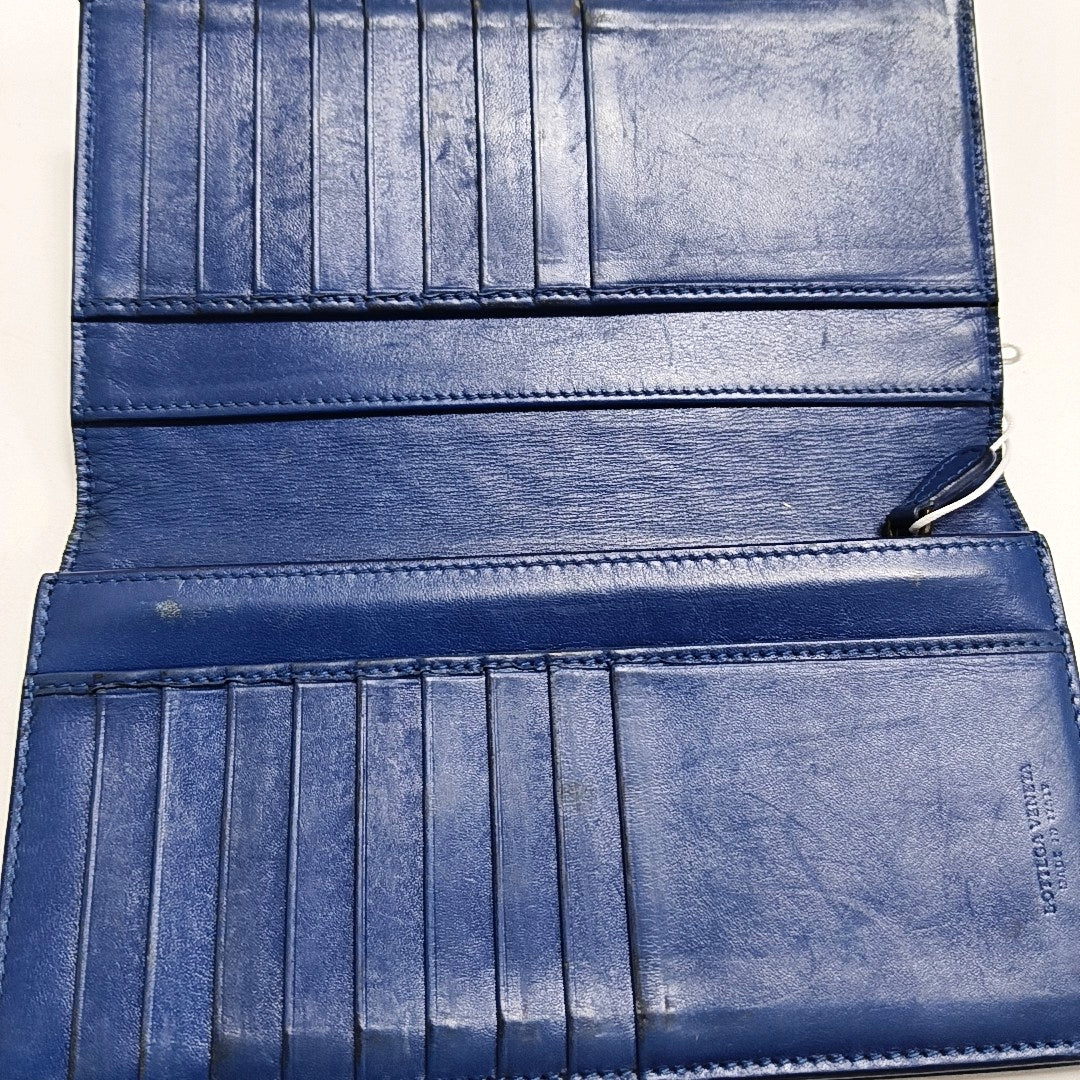 Calfskin Wallet Blue