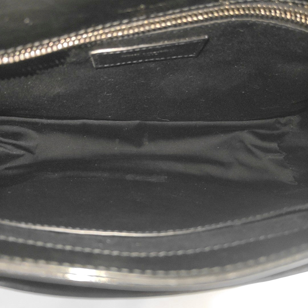 NIKI Medium Chevron Calfskin Black