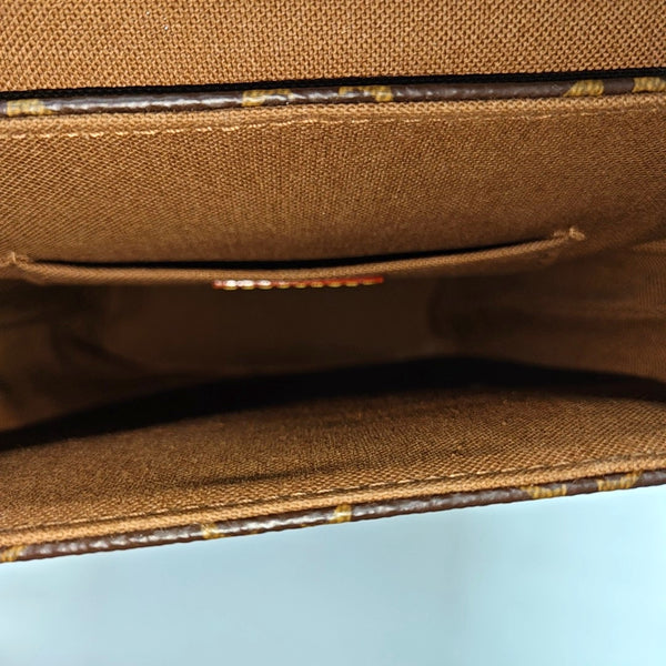 SOHO Mini Monogram Coated Canvas Brown
