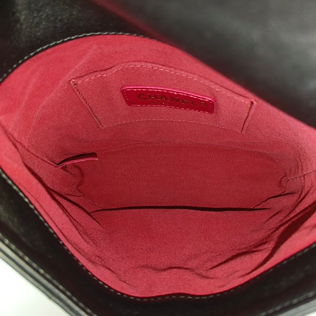 Small Quilted Calfskin Black