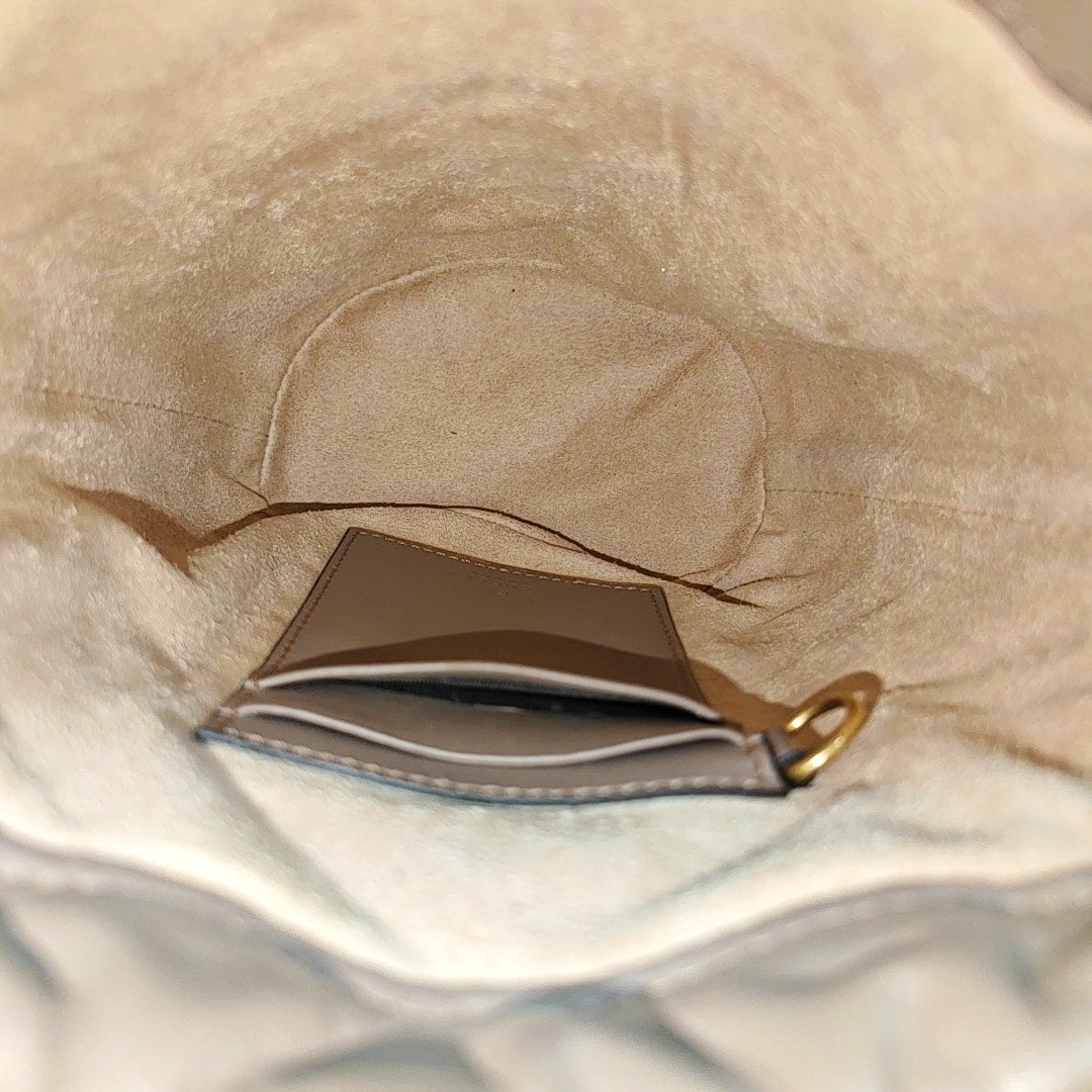 GG Marmont Mini Quilted Calfskin Beige