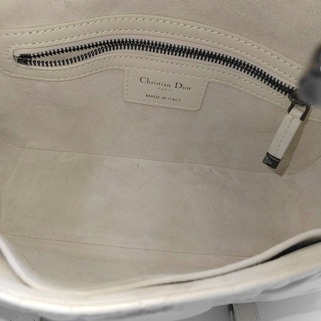 Diorcamp Small Cannage Calfskin White