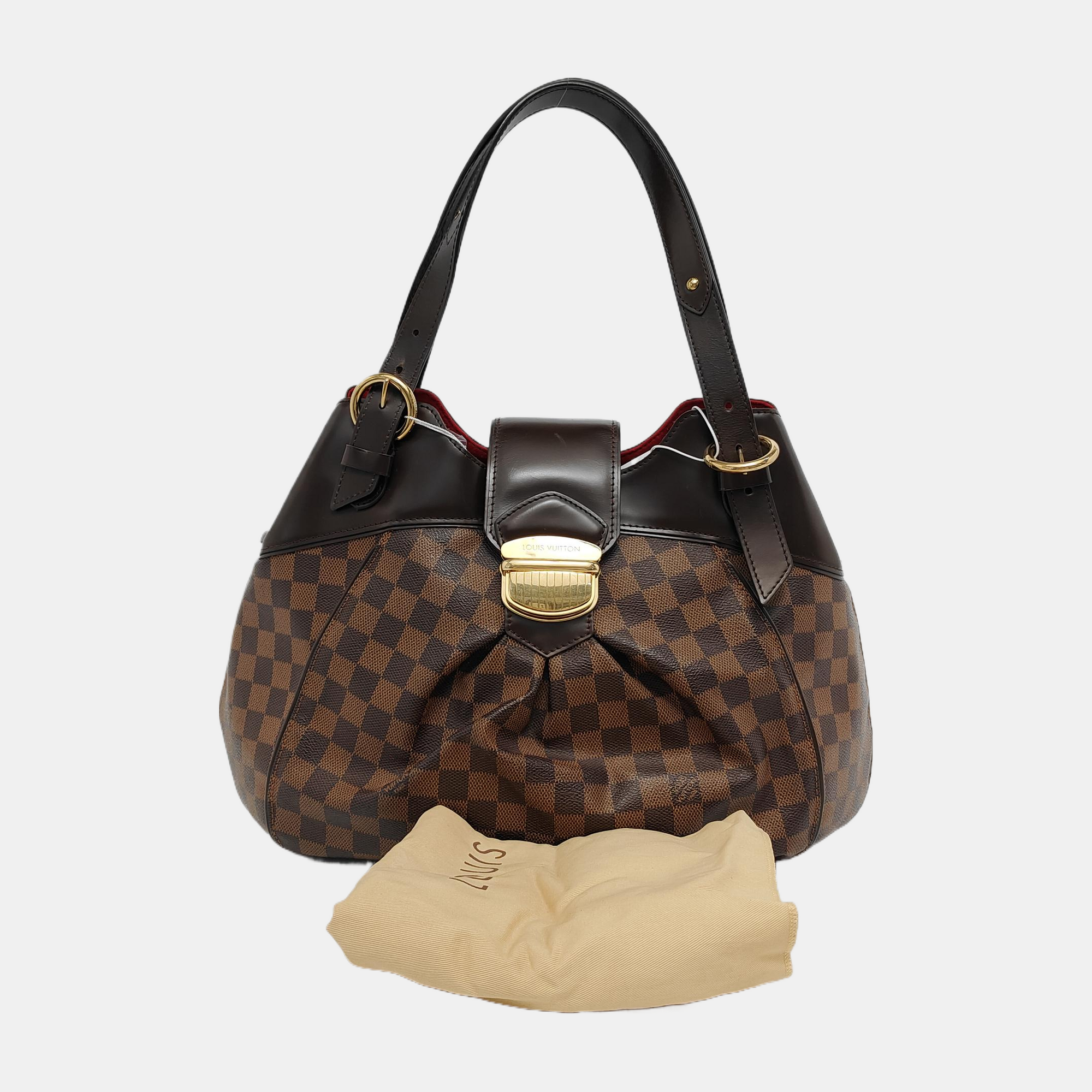 SISTINA GM Damier Ebene Coated Canvas Brown