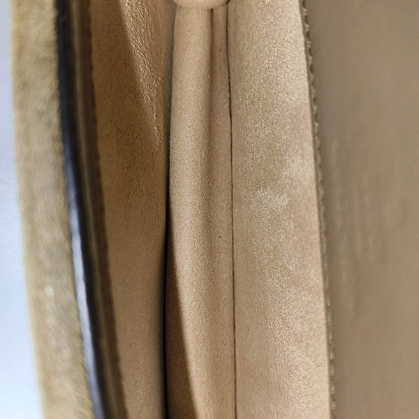 Dionysus Super Mini Monogram Coated Canvas Beige