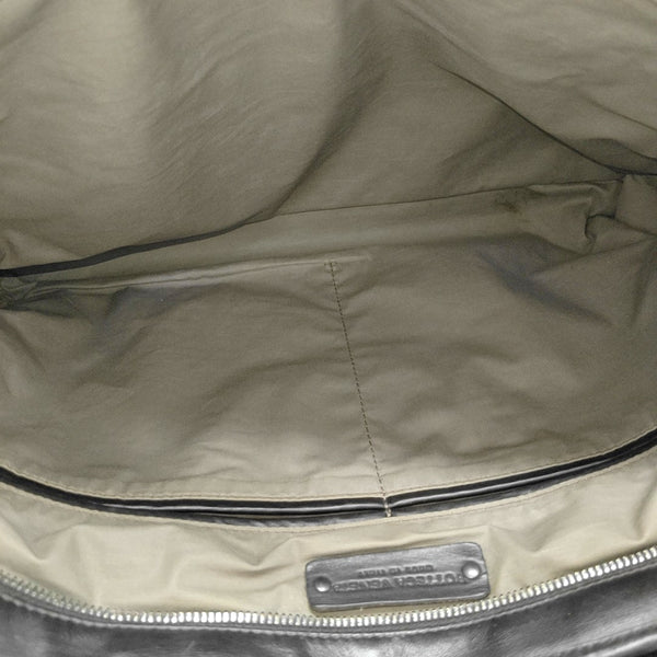 Lambskin Top Handle Bag Brown