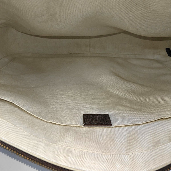Ophidia Large Monogram Coated Canvas Beige
