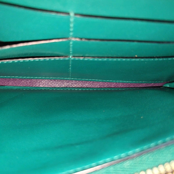 SERPENTI FOREVER Calfskin Green Wallet