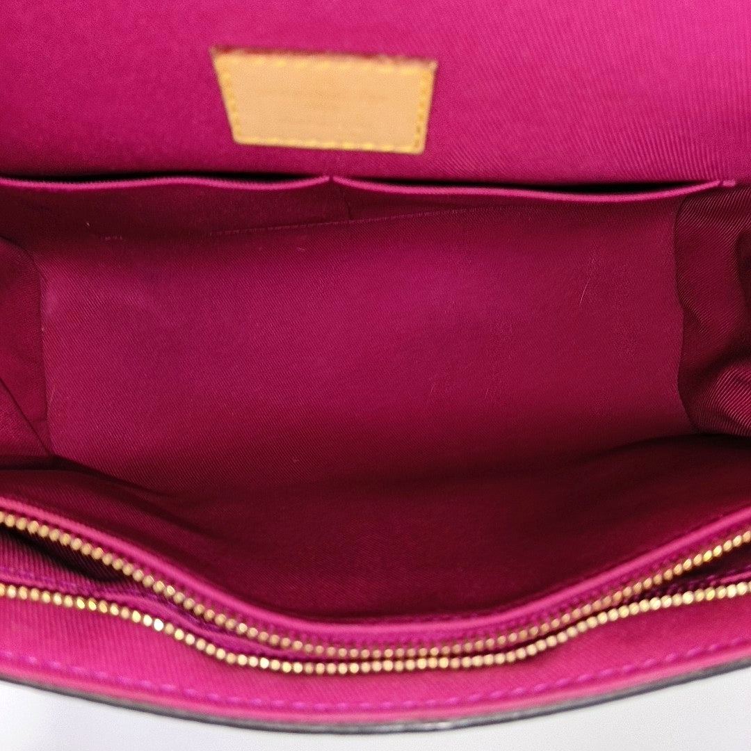 CLUNY PM Monogram Coated Canvas Brown