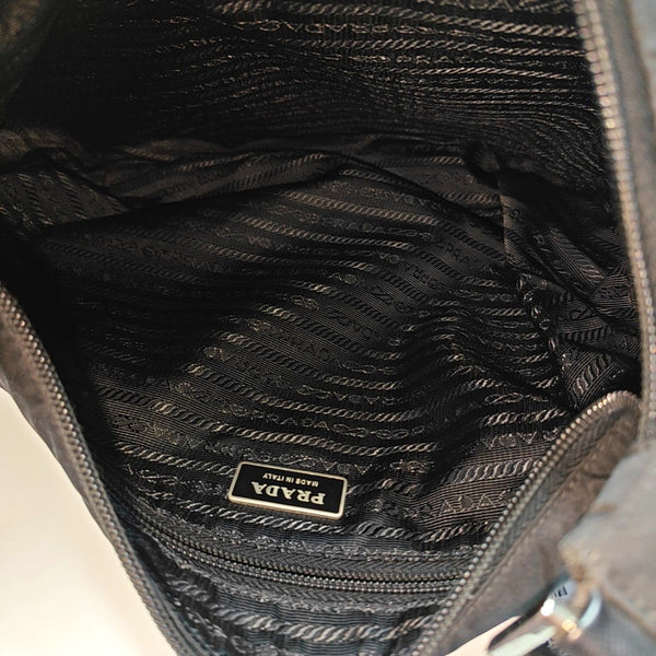 Nylon Shoulder Bag Black