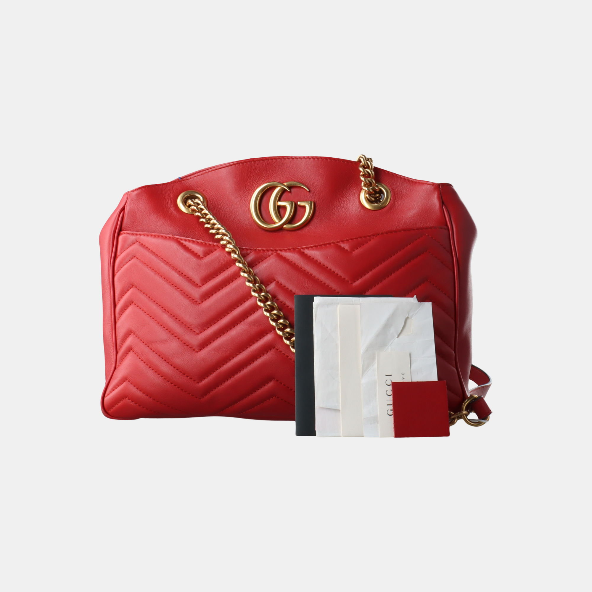 Piel de ternera GG Marmont Roja