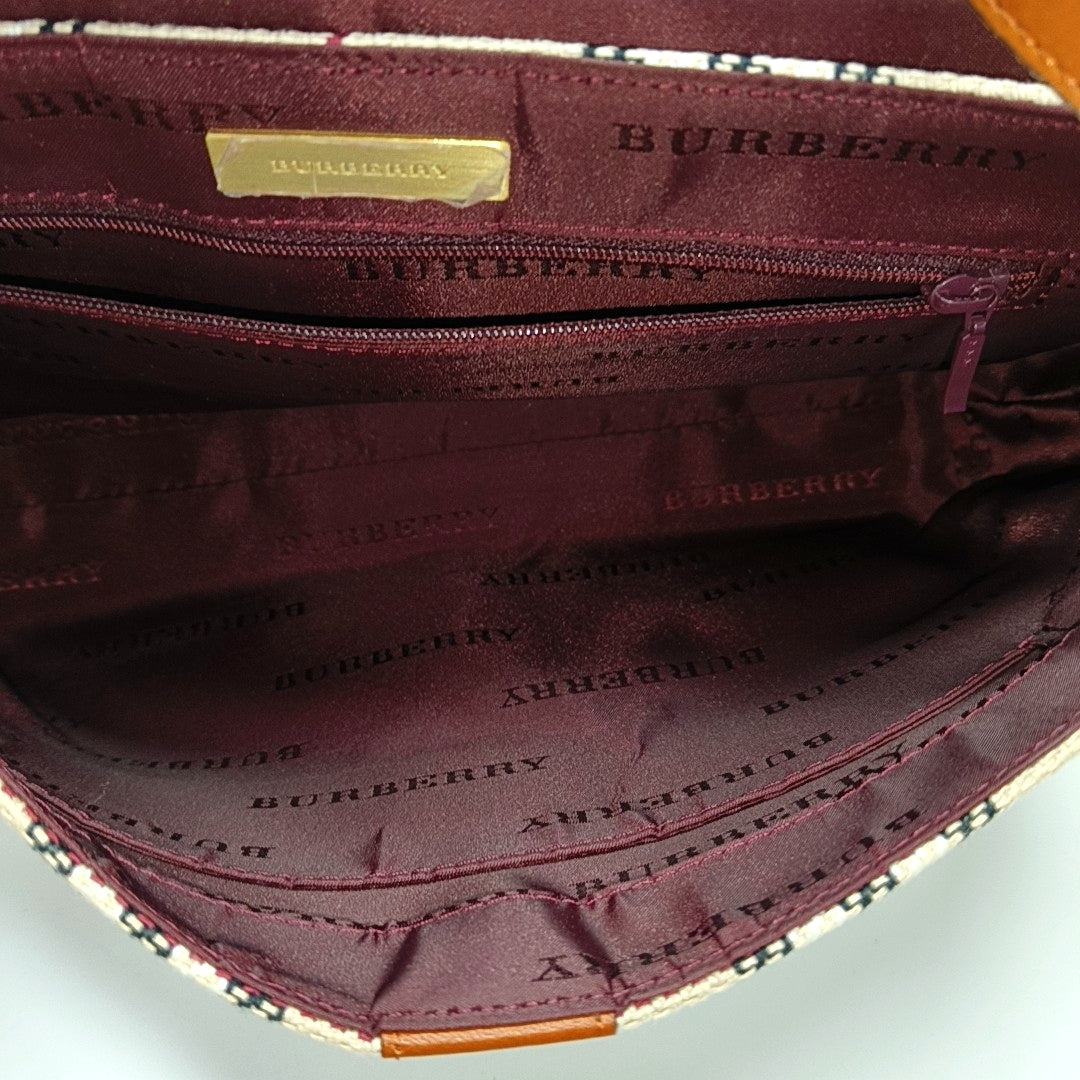 Fabric Crossbody Bag Beige