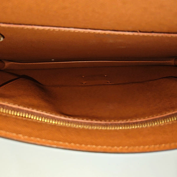 PORTE DOCUMENT Monogram Coated Canvas Brown
