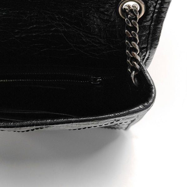 Authenticated pre-owned  NIKI Mini Chevron, Quilted Calfskin Black - Crossbody Bag at Looply