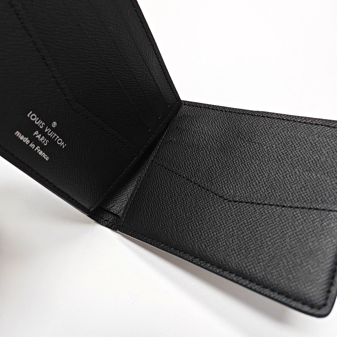 SLENDER Monogram Coated Canvas Black Wallet