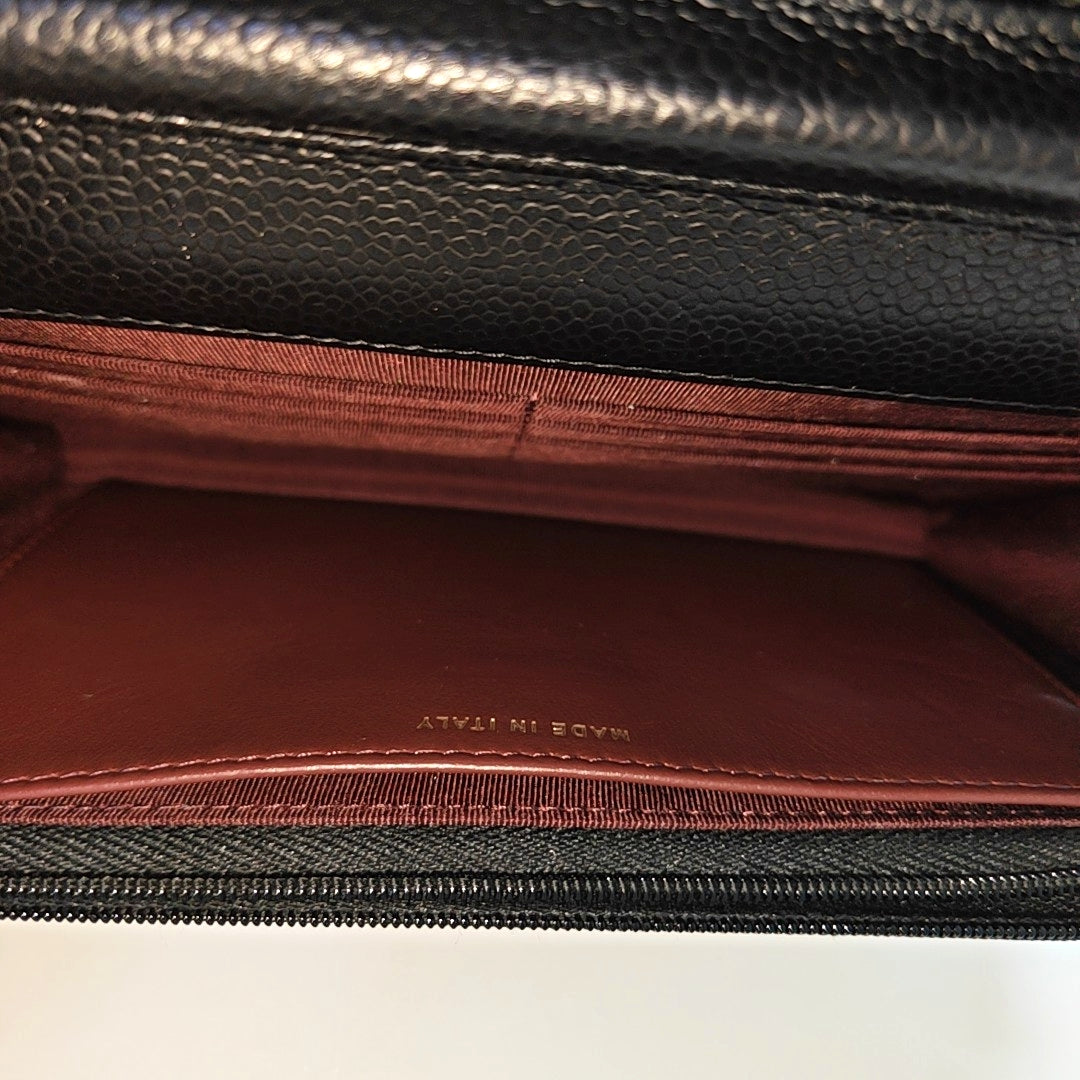 WOC Quilted Grained Calfskin Black