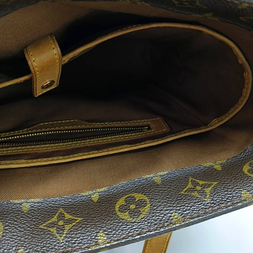VINTAGE VAVIN GM Monogram Coated Canvas Brown