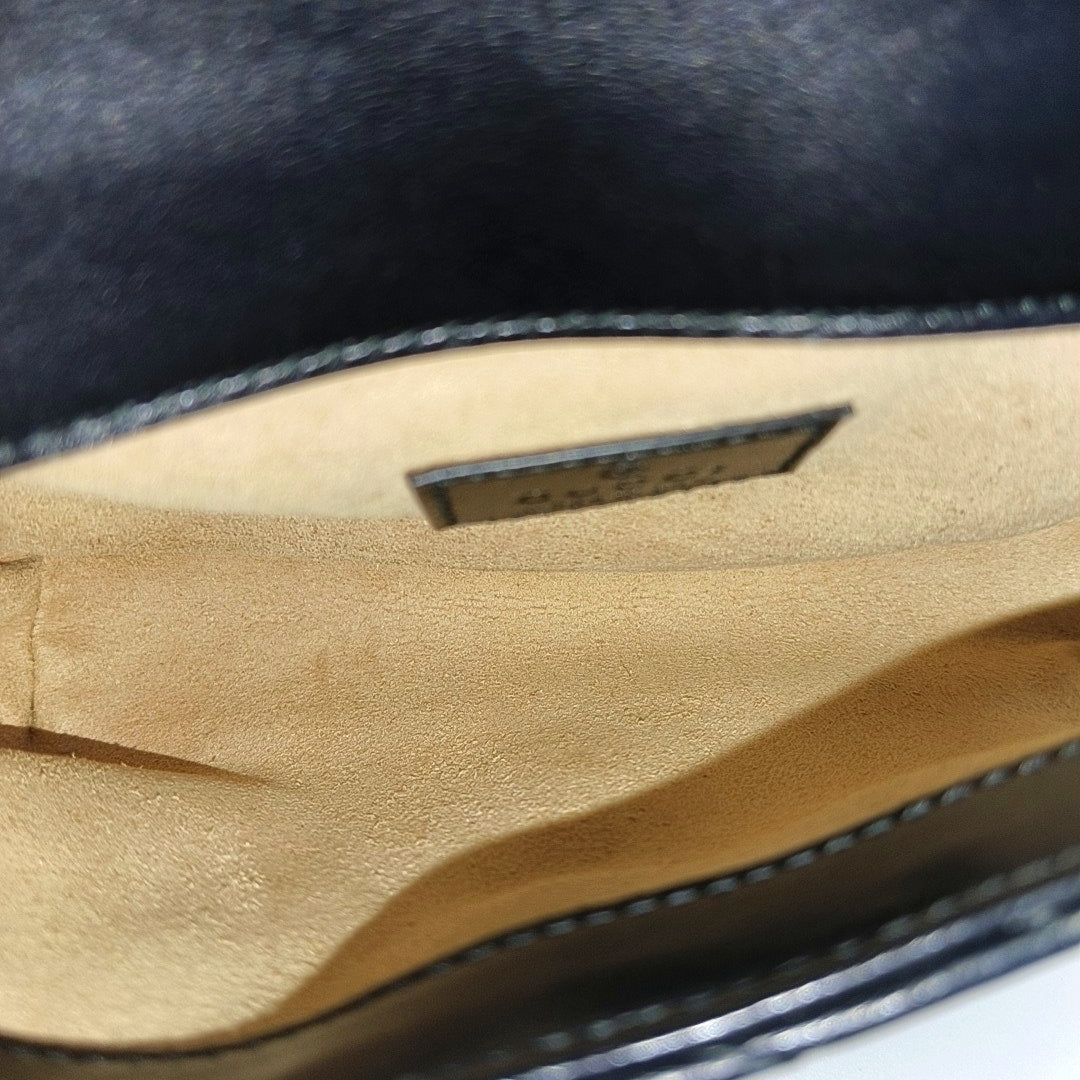 GG Marmont Mini Quilted Calfskin Black