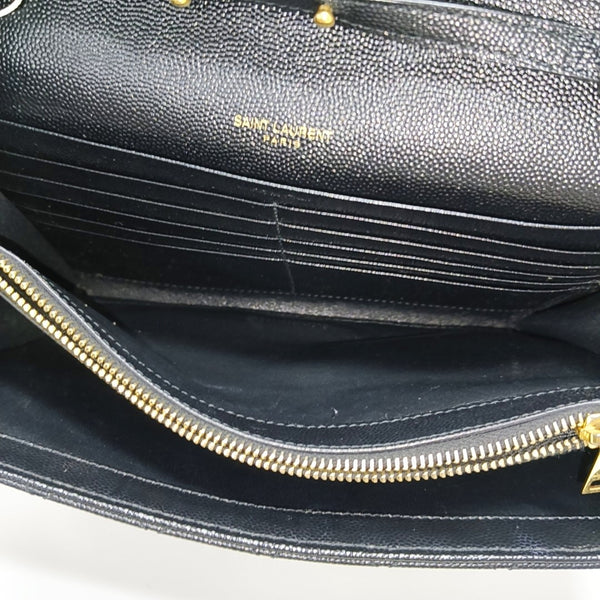 MONOGRAM Medium Chevron Calfskin Black