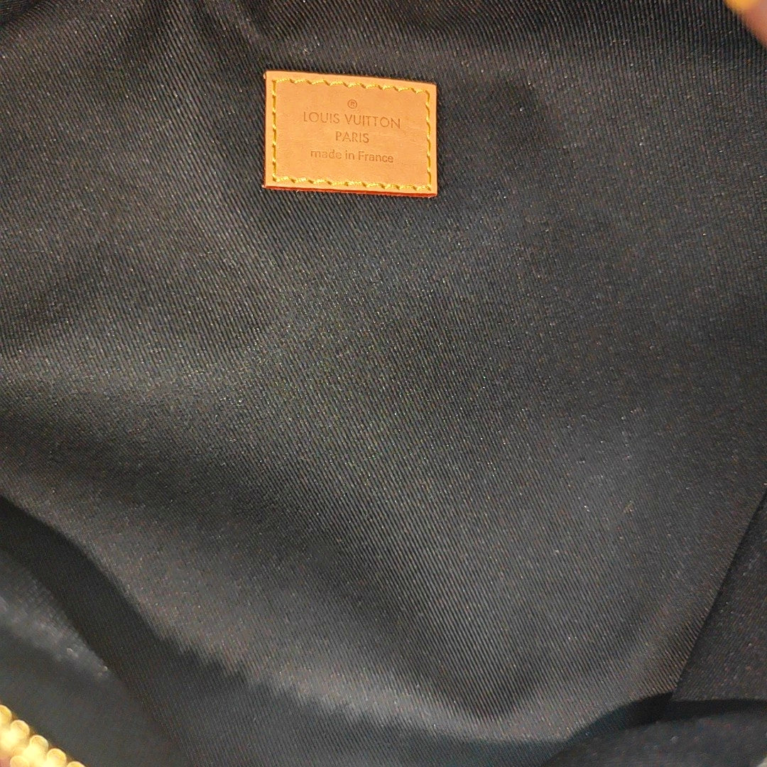 BUMBAG Monogram Coated Canvas Brown