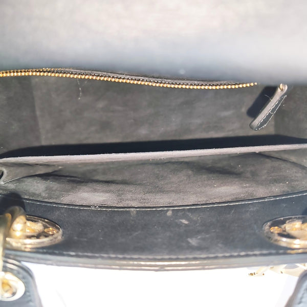 Lady Dior Medium Cannage Lambskin Black