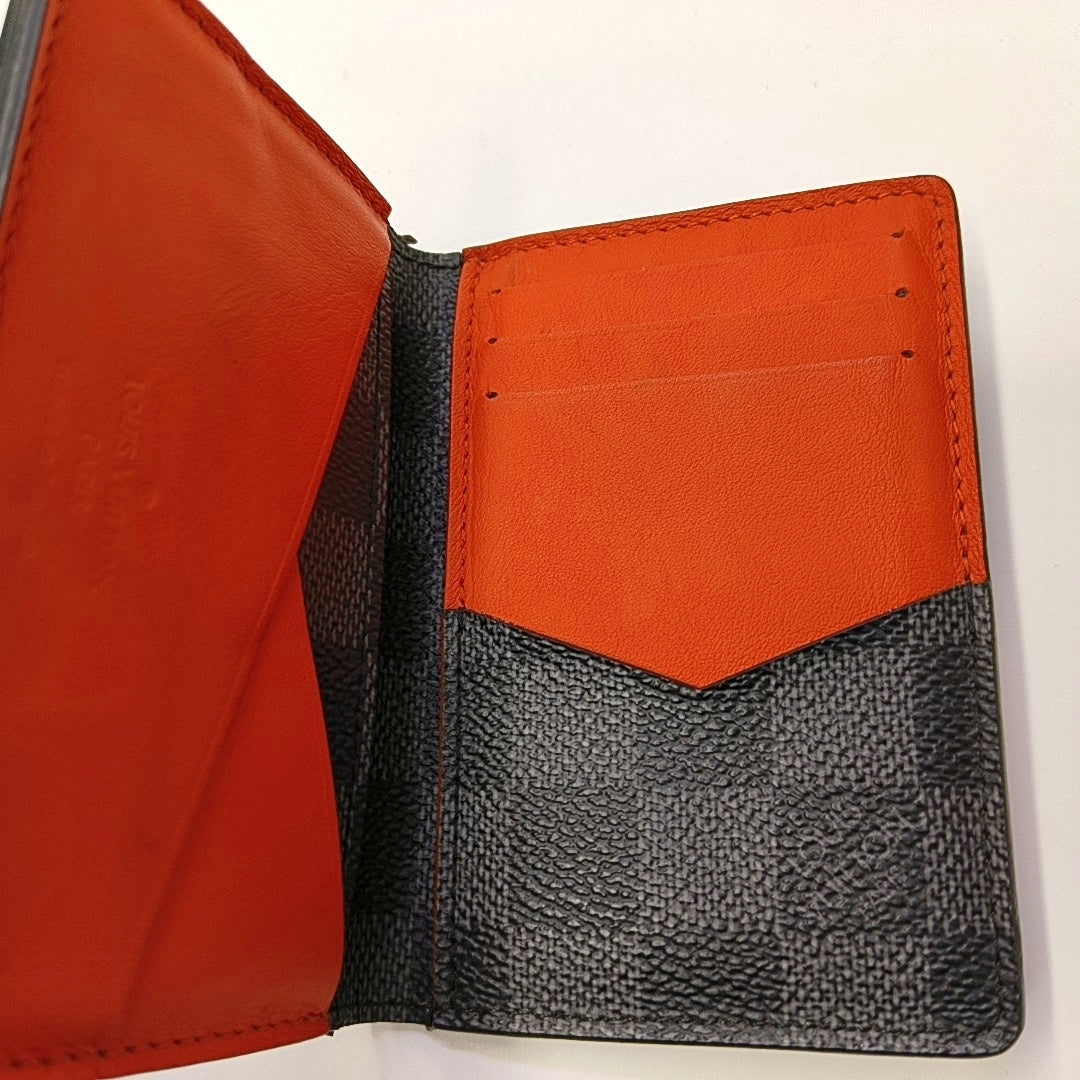 Damier Graphite Coated Canvas Wallet Gray